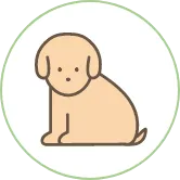 ワンちゃんの来院についてのアイコン